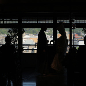 和装で式を挙げました。|746109さんのFUNATSURU KYOTO KAMOGAWA RESORT（登録有形文化財）の写真(2425190)