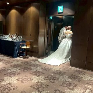 お色直しで退場するとき