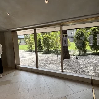 お庭が見えます
