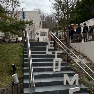 外階段もオシャレでした