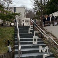 外階段もオシャレでした