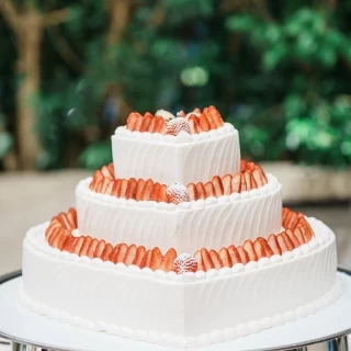 ウエディングケーキもたくさん種類があります