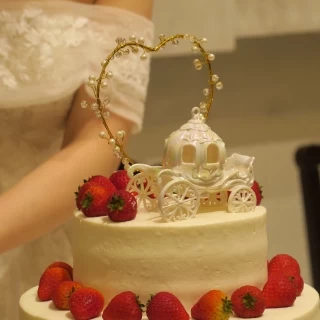 持ち込みのトッパーをつけてもらいました