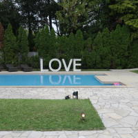 LOVEのオブジェ 夜は光ります