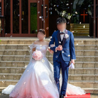 フラワーシャワーとバブルシャワー