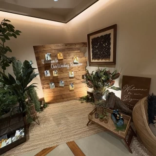 バリ入り口のウェルカムコーナー