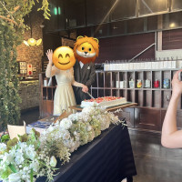 ケーキ入刀、高砂の様子