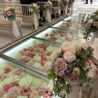 バージンロードのお花