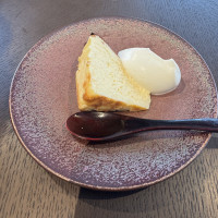 試食のバスクチーズケーキ