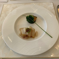 コースの魚料理