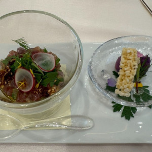 一品目!マグロ美味しかったです|746940さんのル・センティフォーリア大阪(クラウディアホールディングスグループ)の写真(2562014)