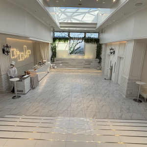 挙式からの直結のウェルカムパーティー会場|746943さんのアルカンシエル南青山（アルカンシエルグループ）の写真(2598606)