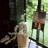 披露宴会場前のスペース