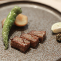 九州産和牛ロースの網焼き