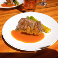 フランベして焼かれたお肉とても柔らかかったです