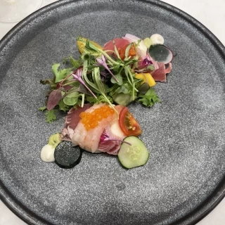 コース料理の一品