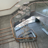 螺旋階段は写真スポットに