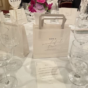 メニューと手提げ袋|747170さんのリーガロイヤルホテル東京の写真(2470859)