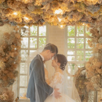 前撮り会場
ドライフラワーいっぱいでとても可愛かったです
