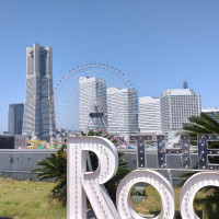 ルーフトップテラスからの観覧車。遮るものは何もありません。