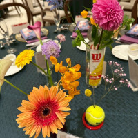 ゲスト卓の装花です