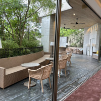 披露宴会場の庭