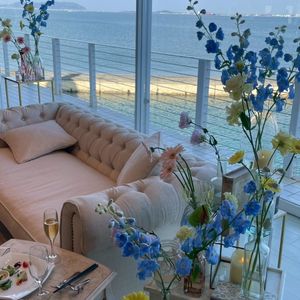 披露宴会場の背景です。|747376さんのOCEAN&RESORT MARIZON(オーシャン&リゾート マリゾン)の写真(2623441)