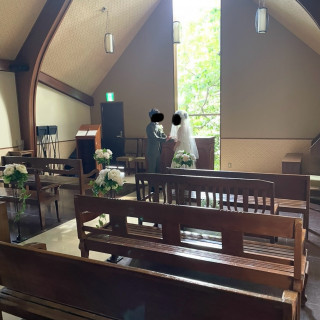 チャペル　撮影風景