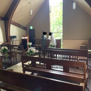 チャペル　撮影風景