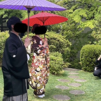 和傘（レンタル）と