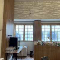 披露宴会場の壁側の雰囲気です。