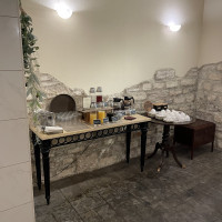 待合室のドリンク置くところです。