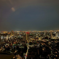 会場からの夜景です。