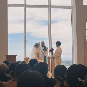 チャペルは天井が高く綺麗でした！|747589さんのラグナヴェール スカイテラスの写真(2562280)