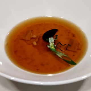 試食で頂いた自慢のコンソメスープ
