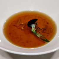 試食で頂いた自慢のコンソメスープ