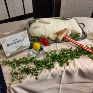 鯛の塩釜焼きは演出としても料理としても使えます|747727さんのホテル雅叙園東京の写真(2448777)