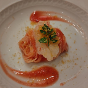 冷製カペッリーニ|747727さんのRISTORANTE“CANOVIANO”（リストランテ　カノビアーノ）（ホテル雅叙園東京内）の写真(2438813)