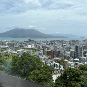 会場から見た桜島|747778さんのSHIROYAMA HOTEL kagoshima（城山ホテル鹿児島）の写真(2436721)