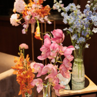 ソファ席横のお花