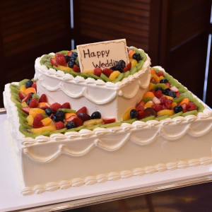 ウェディングケーキです。|747852さんのオークラ千葉ホテルの写真(2434589)