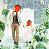 ウェディングロードをパパと娘で