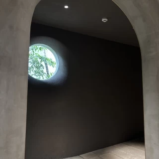 チャペルから見える自然光です