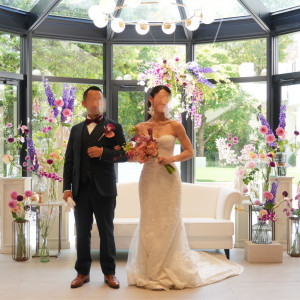 お花のカーテンにもこだわりました|747887さんのニーズ青山 by T&G WEDDING (旧 青山迎賓館)の写真(2435025)