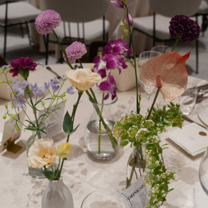 ゲスト卓の装花|747887さんのニーズ青山 by T&G WEDDING (旧 青山迎賓館)の写真(2435019)