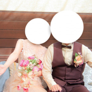 ガーデンでの記念撮影　デザートビュッフェとともに|747916さんのミュゼ 四ツ池の写真(2435432)