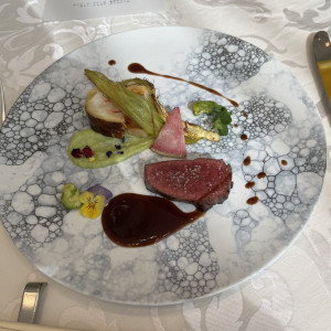 お肉とお魚料理、物凄く美味しかったです。|747919さんのグランラセーレの森の写真(2435439)