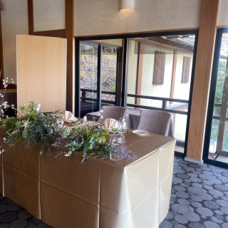 新郎新婦席