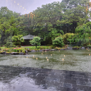 披露宴会場から見たの外の風景