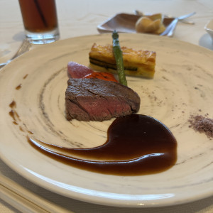 ステーキです！すごく柔らかかったです。|748070さんのノートルダム大阪ONE/FIVESTAR WEDDINGの写真(2436336)
